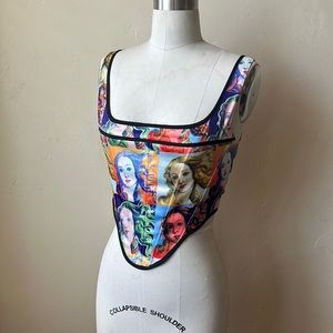 Akira Venus satin corset top